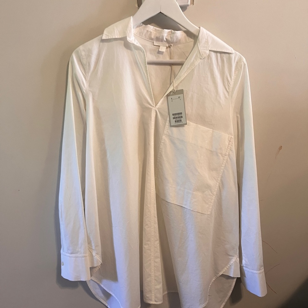 COS Cream Casual Button Down Shirt